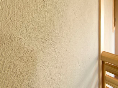 調湿機能と味わいのある塗り壁