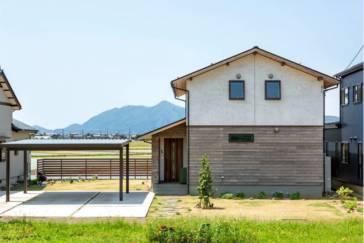 小上がりスタディースペースのあるコの字の家